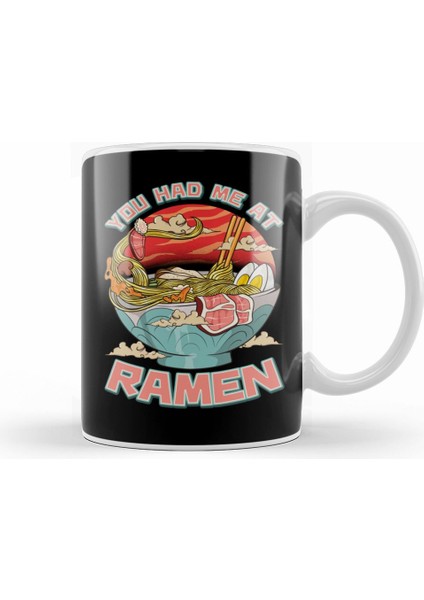 You Had Me At Ramen Funny Anime Kawaii Noodles Kupa Bardak Porselen