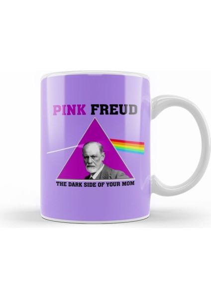 Pink Freud Dark Side Of Your Mum Kupa Bardak Porselen