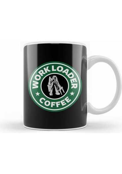 Alien Work Loader Coffee Starbucks Kupa Bardak Porselen