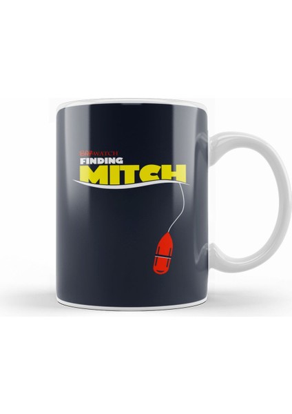Baywatch Finding Mitch Nemo Dory Logo Kupa Bardak Porselen