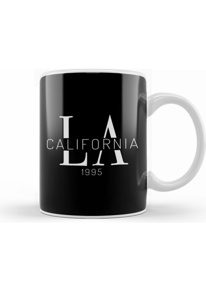 La California Slogan Kupa Bardak Porselen