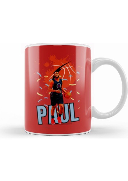 Chris Paul Vintage Art Legend Basketball Gift Vintage Retro Style Kupa Bardak Porselen