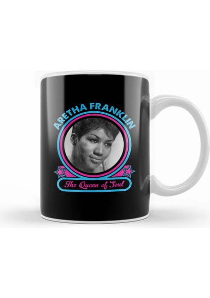 Aretha Franklin The Queen Of Soul Kupa Bardak Porselen