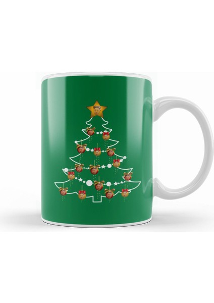 Kim Jong Un Christmas Tree Baubles Kupa Bardak Porselen