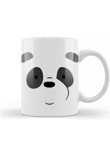 We Bare Bears Panda Face Kupa Bardak Porselen