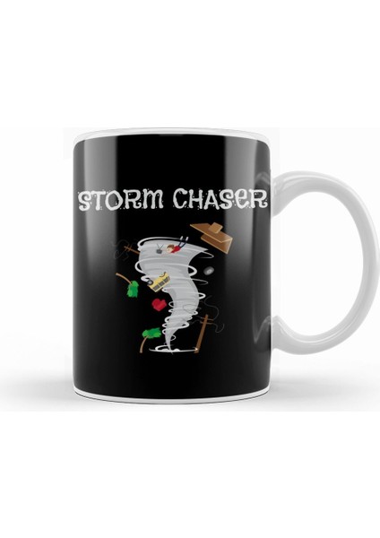 Cute Storm Chaser Tornado Lovers Severe Weather Kupa Bardak Porselen