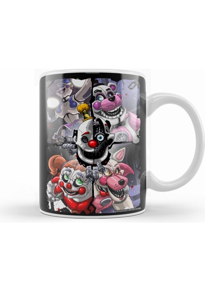 Five Nights At Freddys Fnaf Let's Party Kupa Bardak Porselen