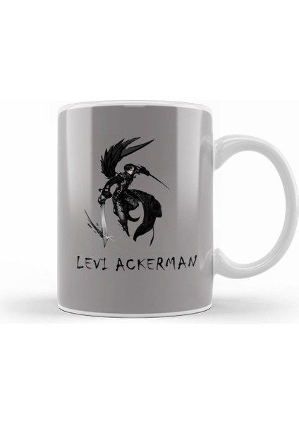 Levi Ackerman Attack On Titan 03 Kupa Bardak Porselen