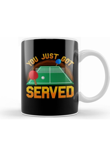 You Just Got Served Ping Pong Serve Table Tennis Kupa Bardak Porselen