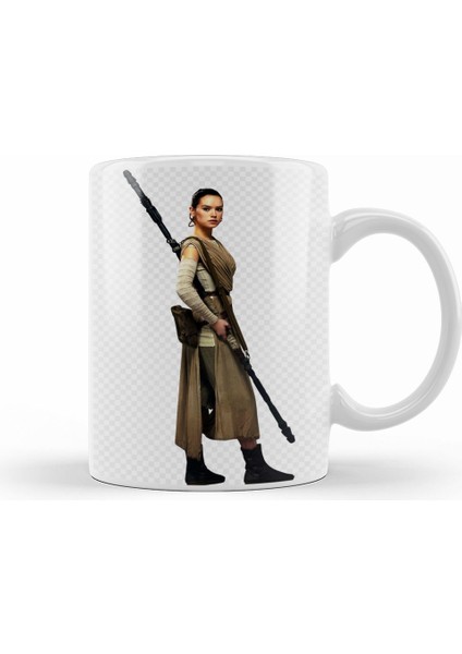 Star Wars Rey Galaxy Silhouette Cut Out 01 Kupa Bardak Porselen