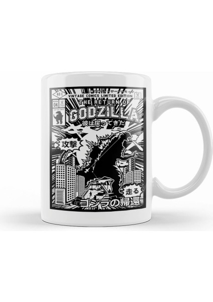 The Return Of Godzilla Comic Book Covers Kupa Bardak Porselen