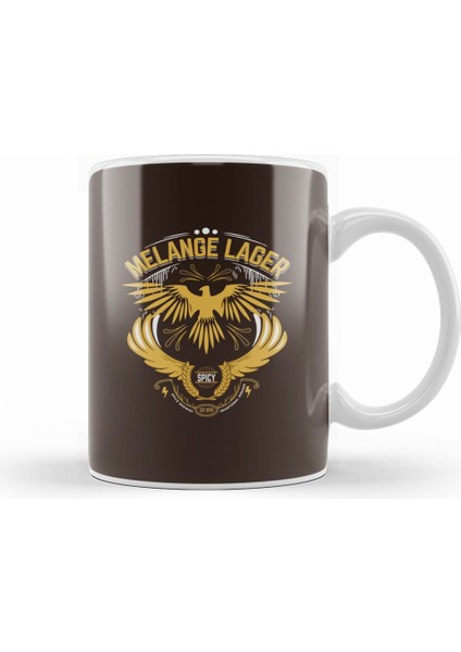 Dune Melange Lager Eagle Logo Kupa Bardak Porselen