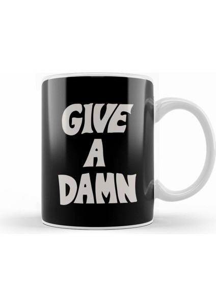 Give A Damn As Worn By Alex Turner White Kupa Bardak Porselen