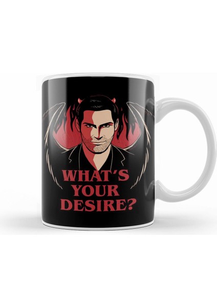 What Is It That You Really Desire Lucifer Kupa Bardak Porselen