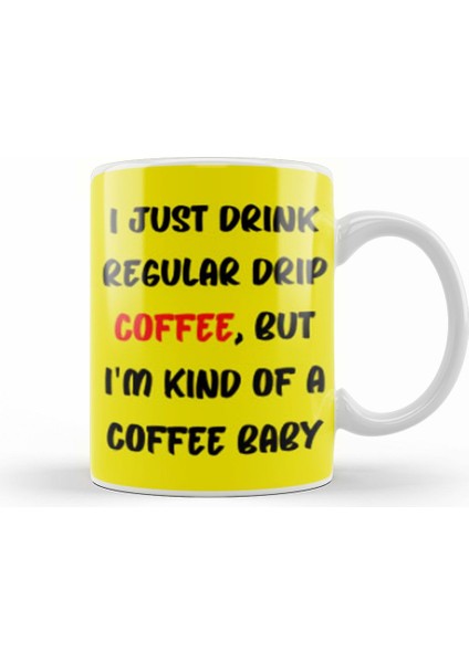Cat Funny Coffee Drinks Art Lover Gift Quote Vintage Retro Rainbow Style Kupa Bardak Porselen