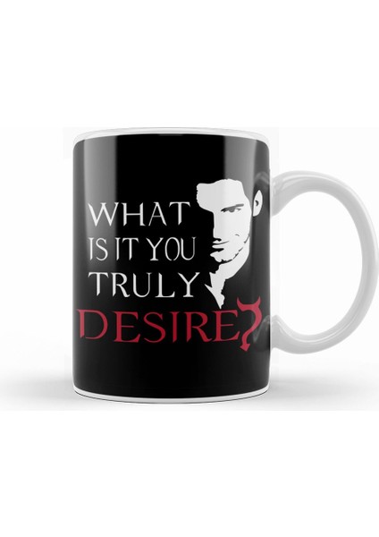 What Is It You Truly Desire Lucifer 03 Kupa Bardak Porselen