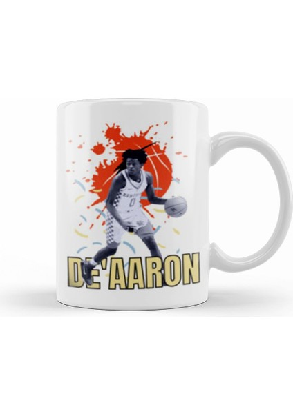 Deaaron Fox De'aaron Fox Vintage Art Legend Basketball Gift Vintage Retro Style Kupa Bardak Porselen