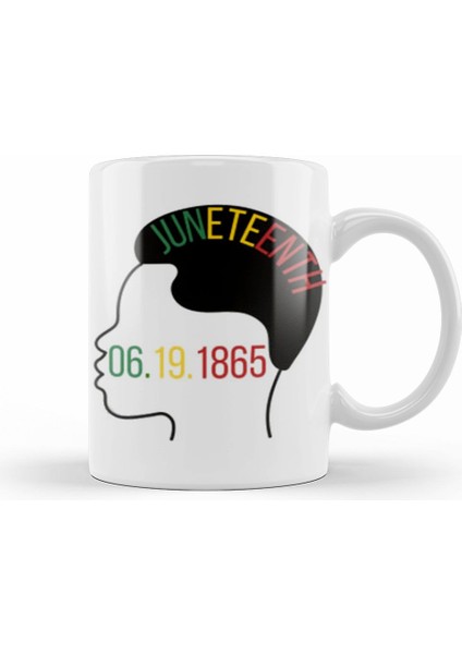 Juneteenth Juneteenth 2021 Kupa Bardak Porselen