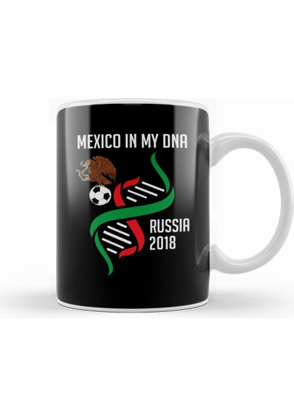 Mexico In My Dna Soccer & Futbol Mexicanmexico In My Dna Soccer & Futbo Kupa Bardak Porselen