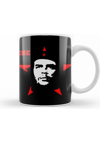 Che Guevara Revolution Rebel Tee Gerrilla Fighter Kupa Bardak Porselen