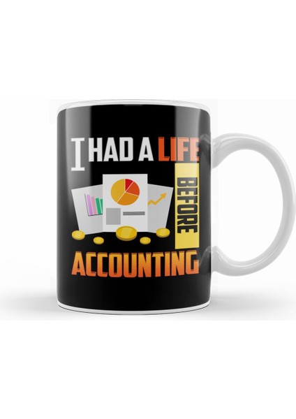 Cute & Funny I Had A Life Before Accounting Cpa Kupa Bardak Porselen
