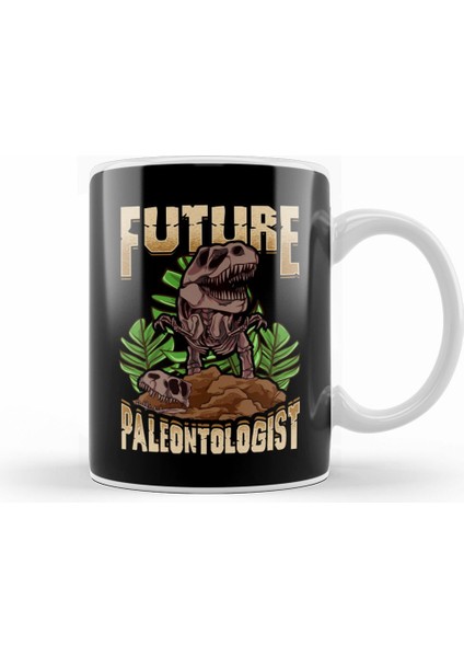 Cute Future Paleontologist Dinosaur Fossil Hunter Kupa Bardak Porselen
