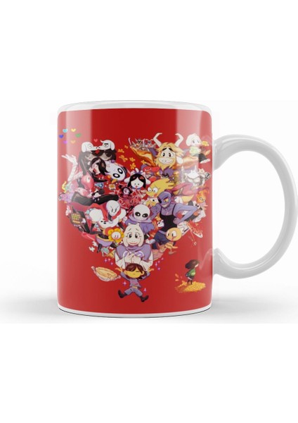 Undertale Friends Toby Fox Kupa Bardak Porselen