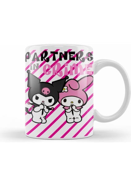 Sanrio Kuromi And My Melody Kupa Bardak Porselen