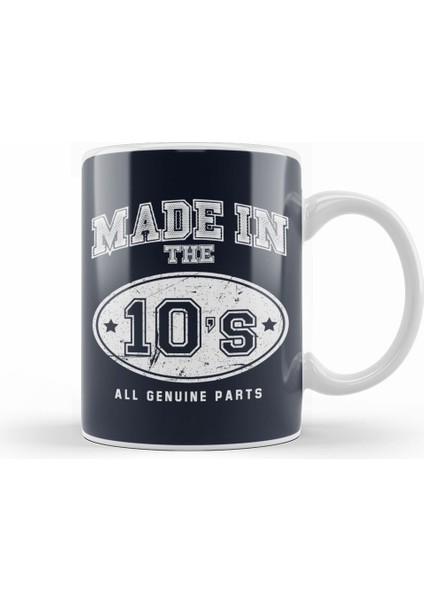 Made In 10S All Genuine Parts Kupa Bardak Porselen