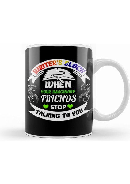 Funny Writer S Block And Imaginary Friends Author Kupa Bardak Porselen