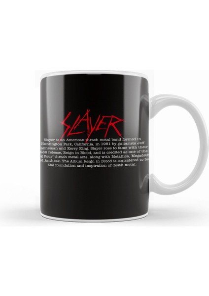 Slayer Pentagram 01 Kupa Bardak Porselen