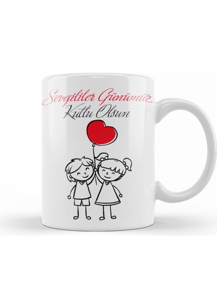 Sevgililer Günü Sevgiliye Hediye 0212 Kupa Bardak Porselen