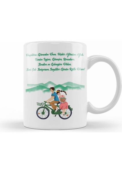 Sevgililer Günü Sevgiliye Hediye 026 Kupa Bardak Porselen