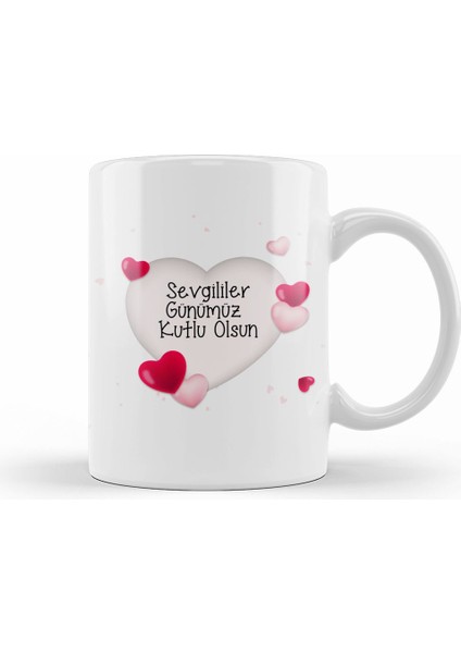 Sevgililer Günü Sevgiliye Hediye 075 Kupa Bardak Porselen