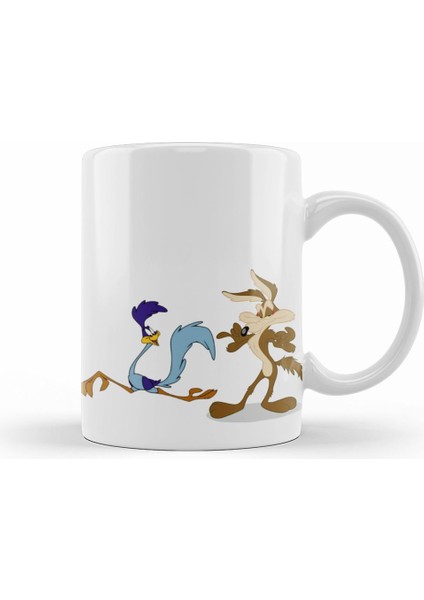 Road Runner ve Coyote Kupa Bardak Porselen
