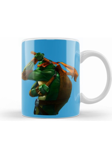 Teenage Mutant Ninja Turtes Mikey Kupa Bardak Porselen
