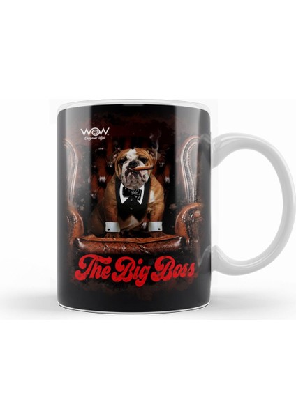 The Big Boss Pug Köpek Kupa Bardak Porselen