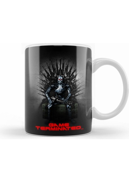 Terminator Game Termınated Kupa Bardak Porselen