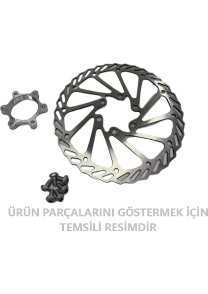 Hsgl Bisiklet Disk Fren Rotor Dişli Aparatlı 160 mm 6 Vidalı Bisiklet Fren Sistemleri Yedek Parça