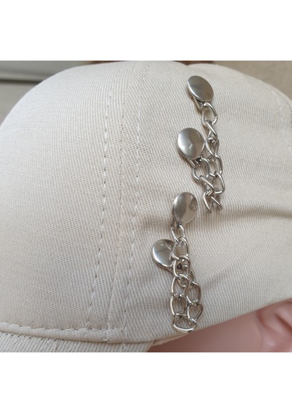 Vizon, Bej Piercingli, Zincir Detaylı Gotik Şapka, Kep