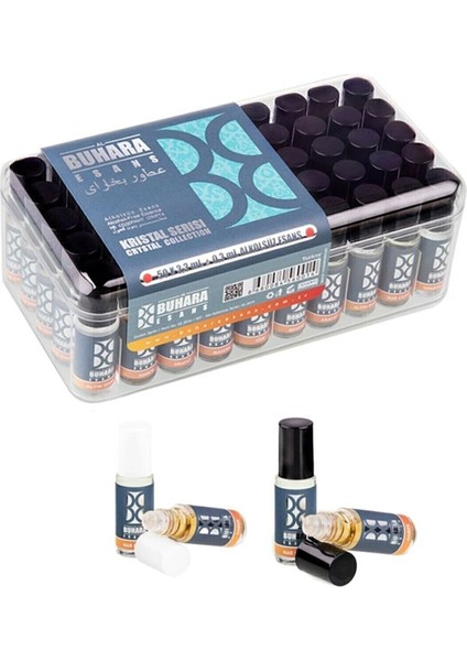 Buhara Alkolsüz Esans - Kristal Serisi 3,3 ml - Hac ve Umre Için Hediyelik - 50 Adet - 1 Kutu fiyatları