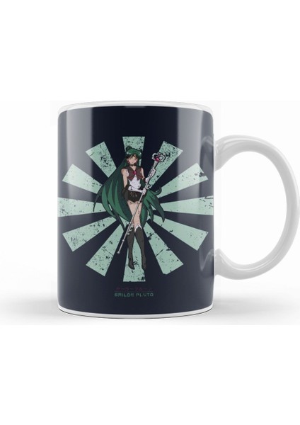 Sailor Moon Pluto Retro Japanese Kupa Bardak Porselen
