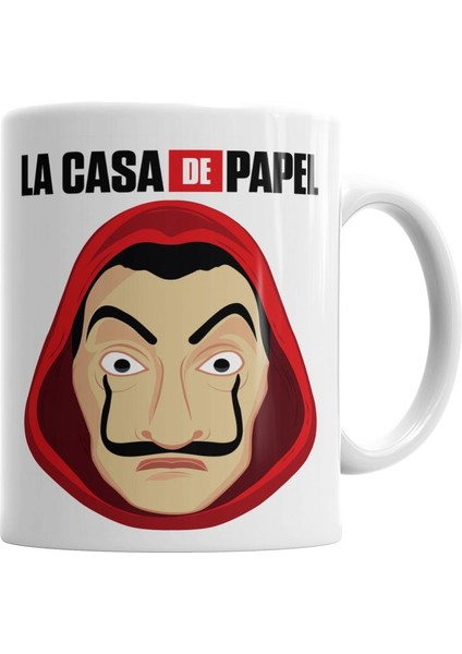 La Casa De Papel Mascara De Dali Kupa Bardak Porselen