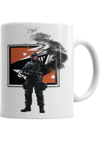 Ash Rainbow Six Siege Kupa Bardak Porselen
