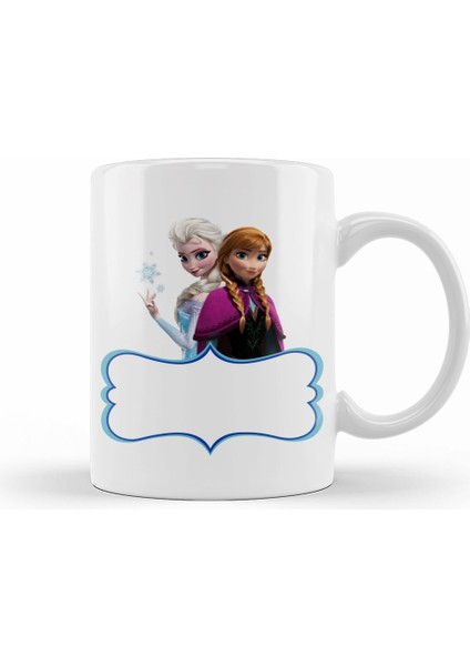 Elsa Anna Frozen Olaf Kristoff Kupa Bardak Porselen