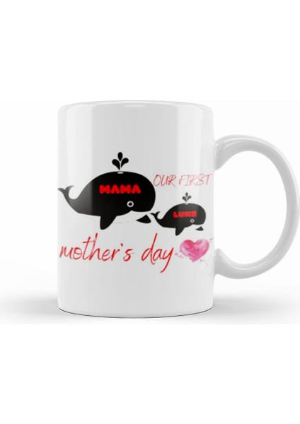 Our First Mothers Day Mama Luke 2021 Kupa Bardak Porselen