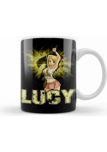 Fairy Tail Lucy Heartfilia Guild Symbol Key Kupa Bardak Porselen