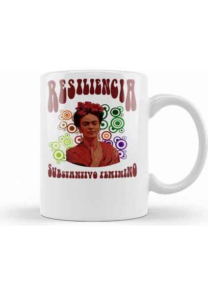 Resiliencia Frida Kahlo Kupa Bardak Porselen