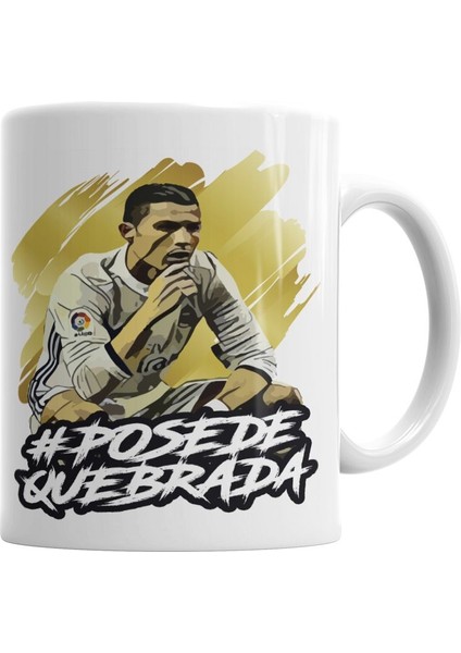 Pose Cristiano Ronaldo Cr7 Fıfa 18 #posedequebrada Kupa Bardak Porselen
