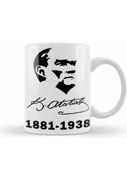 19 Mayıs Atatürk Kupa Bardak Porselen